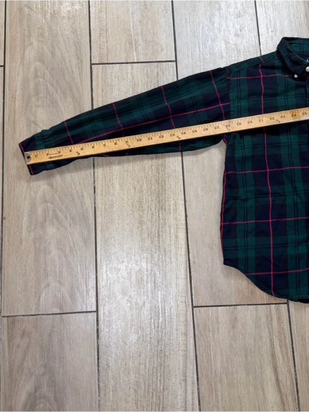 Ralph Lauren Blackwatch Plaid Button-Down Shirt Green Blue Red Kids M 12/14
